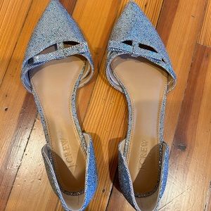 JCREW Women’s Silver Sparkle Flats